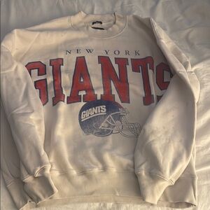 NFL Cream Crewneck Sweater New York Giants